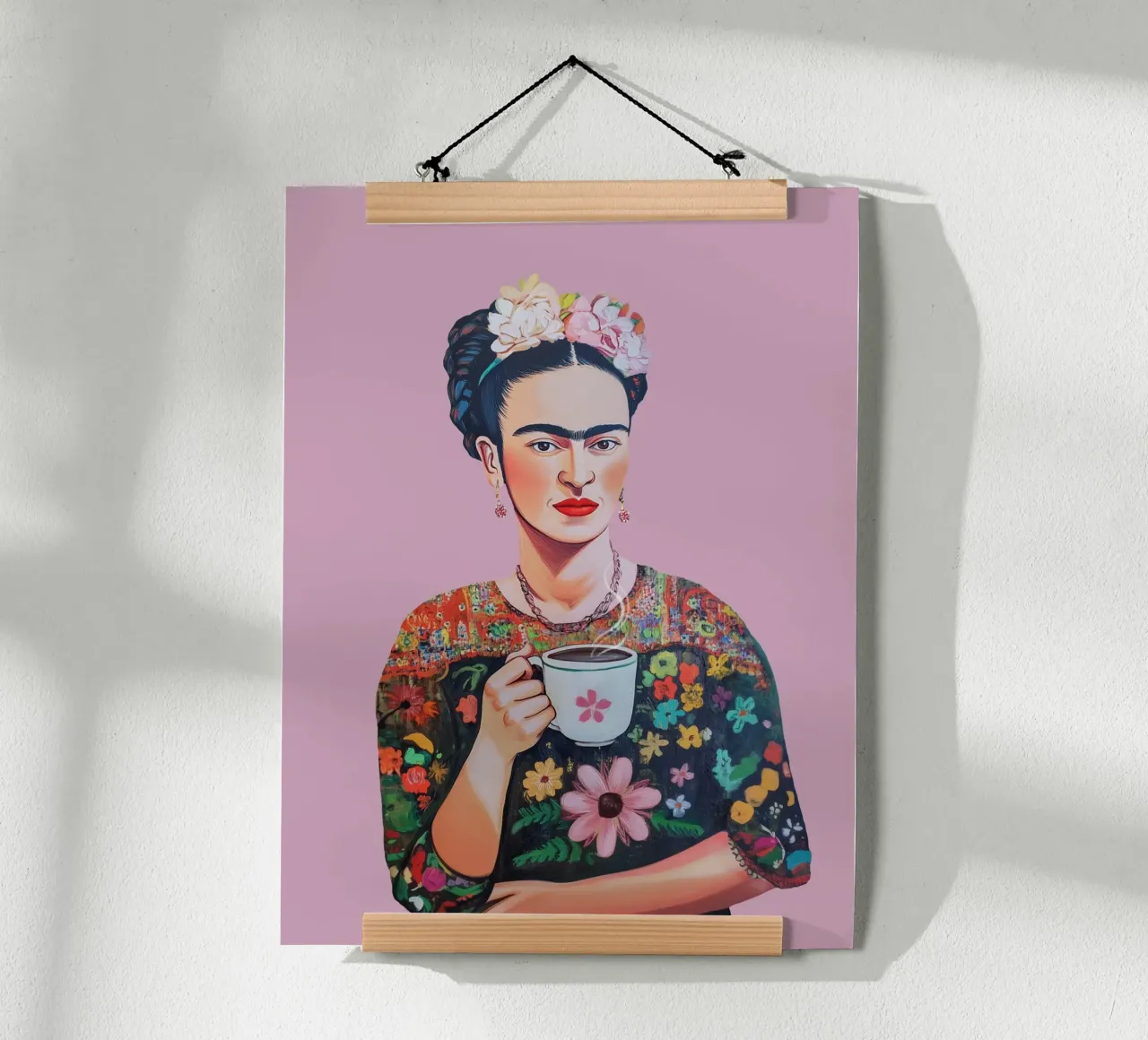 Frida Kahlo Caffè Amore carta hahnemühle da Carinaprint