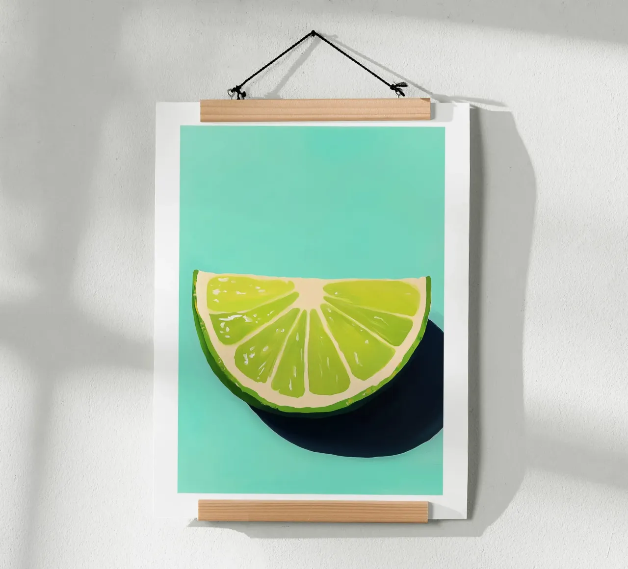 Una fetta di lime minimalista carta hahnemühle da Spice & Style