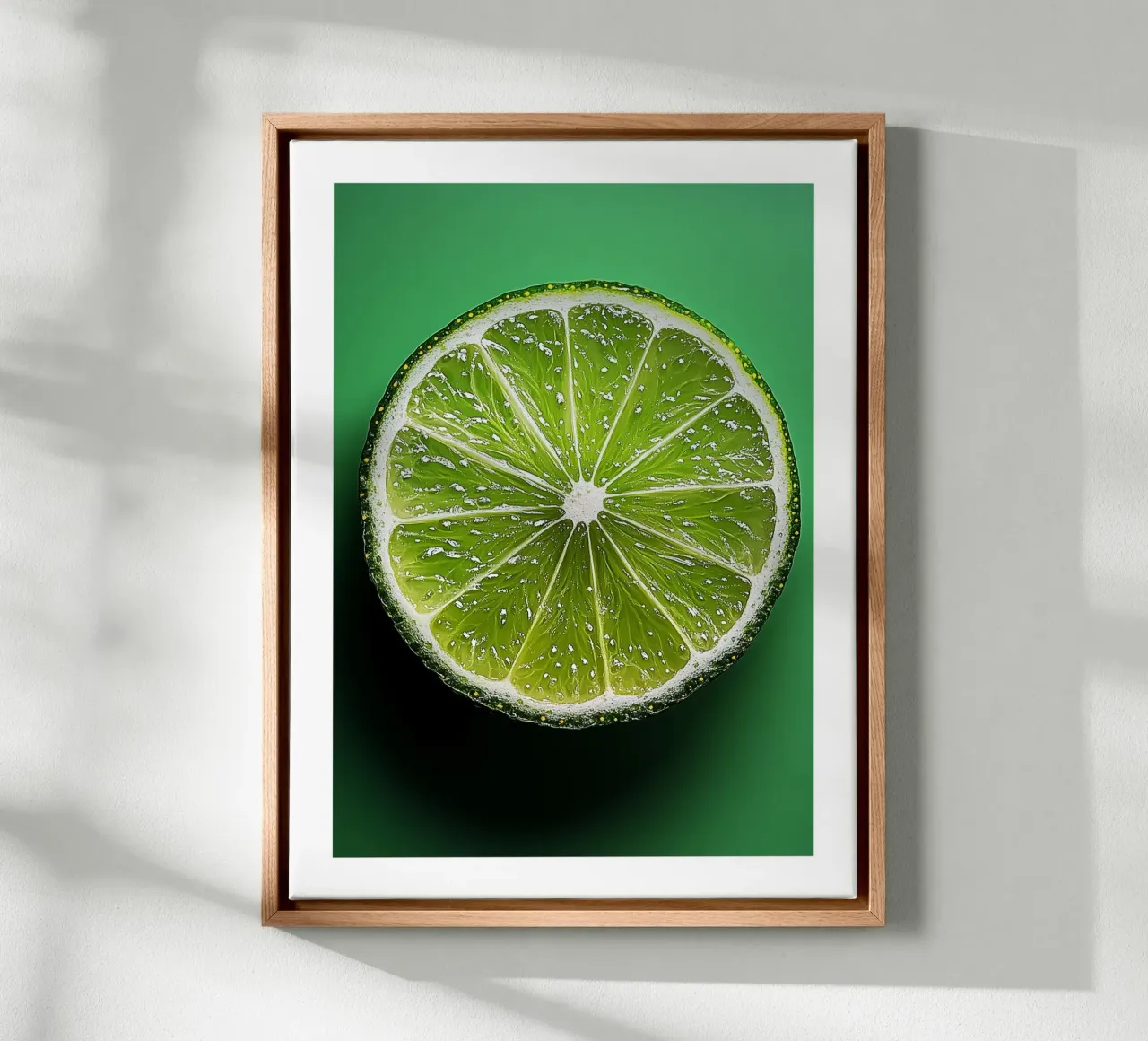 Frosted lime slice canvas by Spice & Style