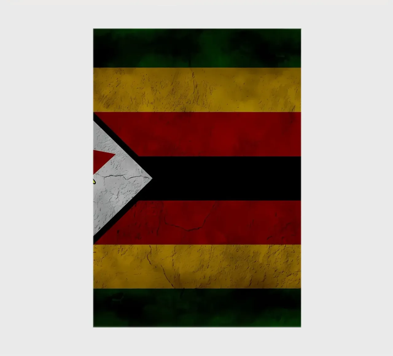 Zimbabwe vintage flag notebook by Joshua A Holmes