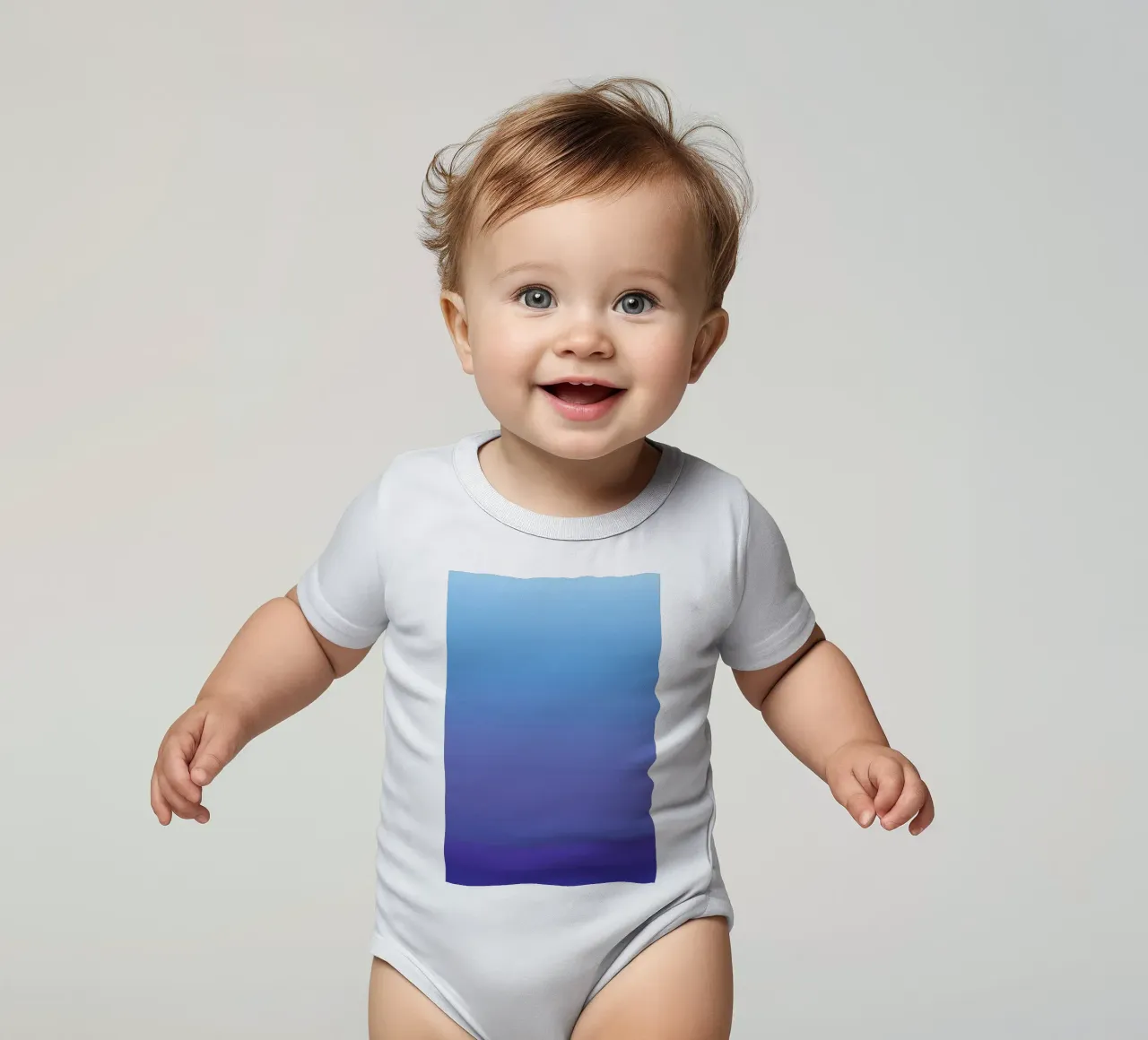 Gone Swimming short-sleeve baby romper by Oh Darling