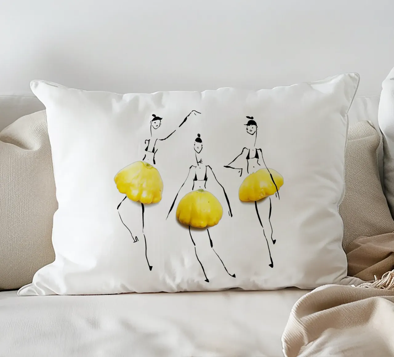 Squash Rockets cuscino da Gretchen Roehrs