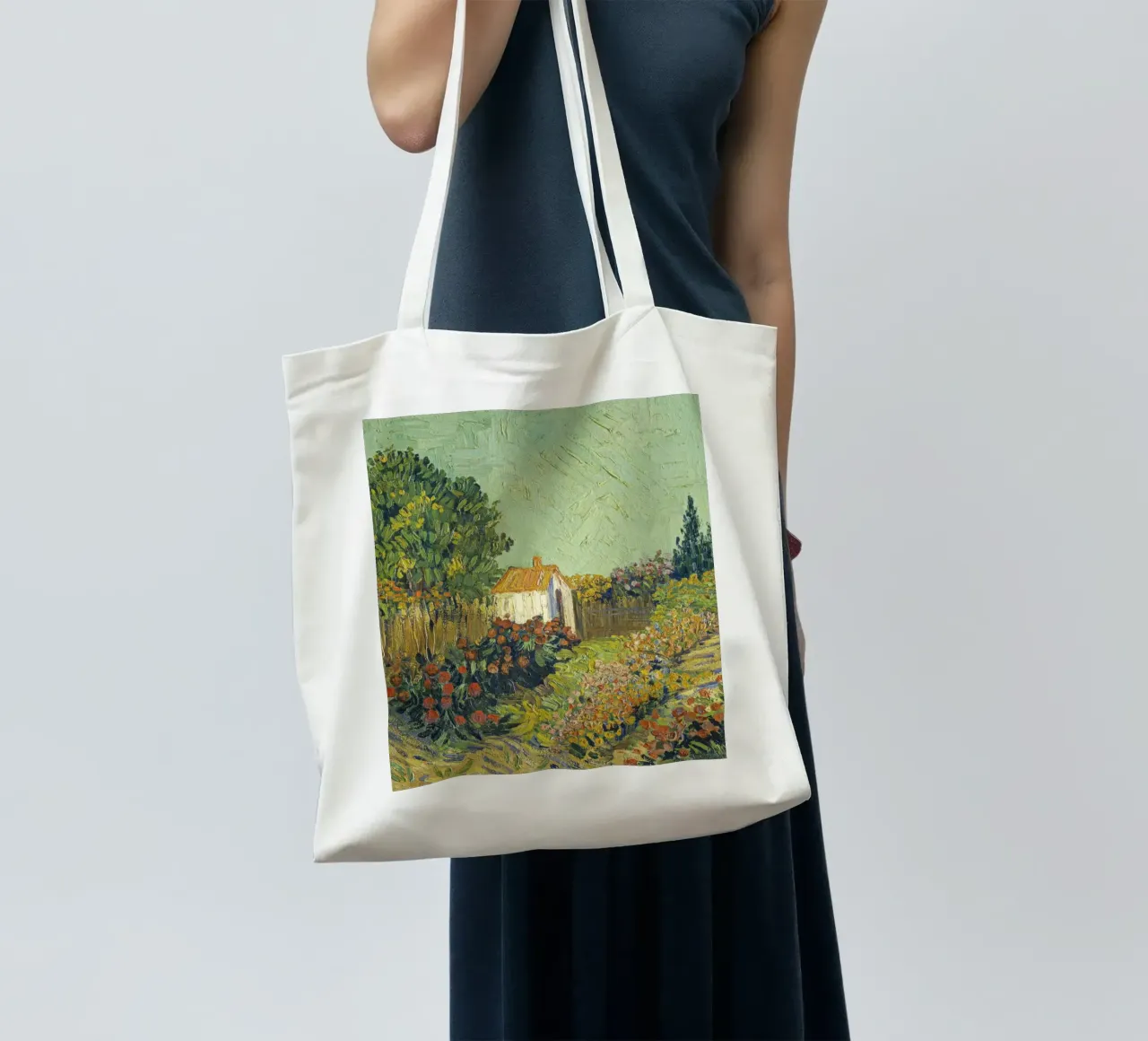 Imitator of Vincent van Gogh, Landscape tote bag by Timeless Artworks
