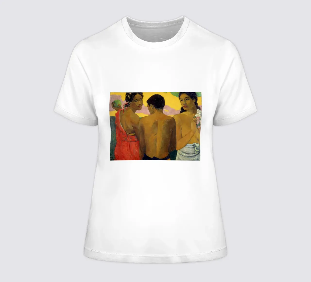 Paul Gauguin - Tre tahitiani t-shirt da donna da Timeless Artworks