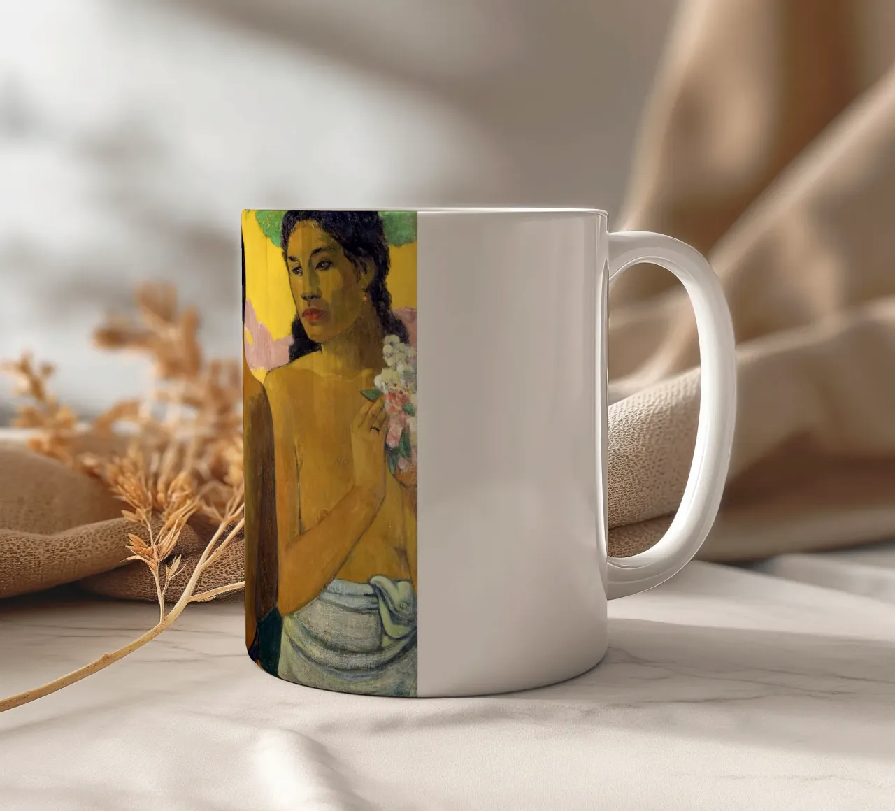 Paul Gauguin - Tre tahitiani tazza in ceramica da Timeless Artworks