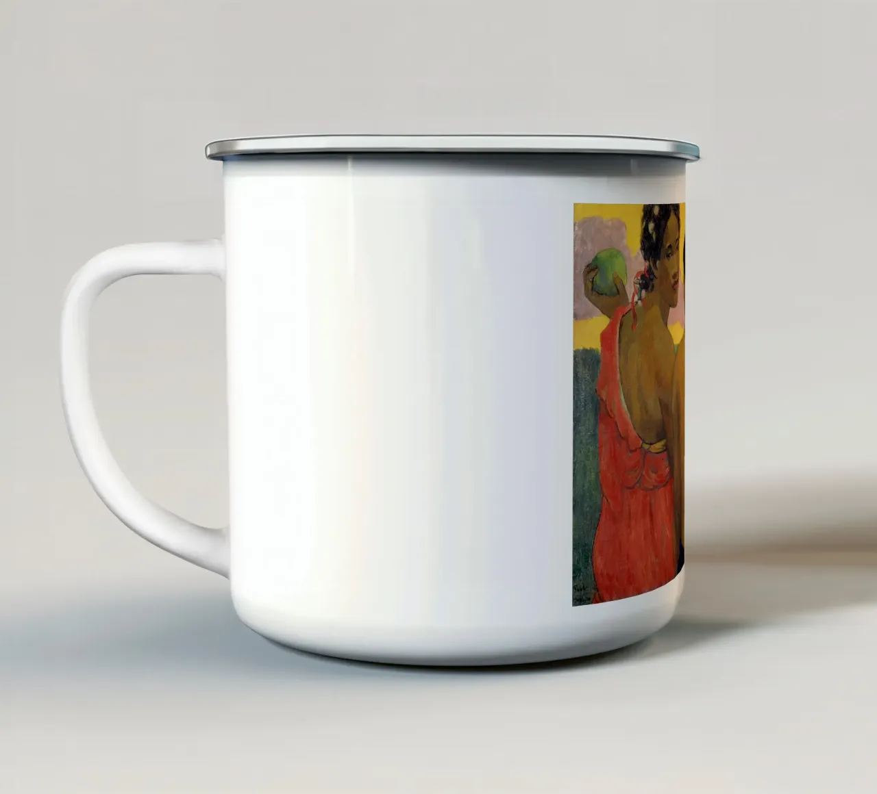 Paul Gauguin - Tre tahitiani tazza in smalto da Timeless Artworks