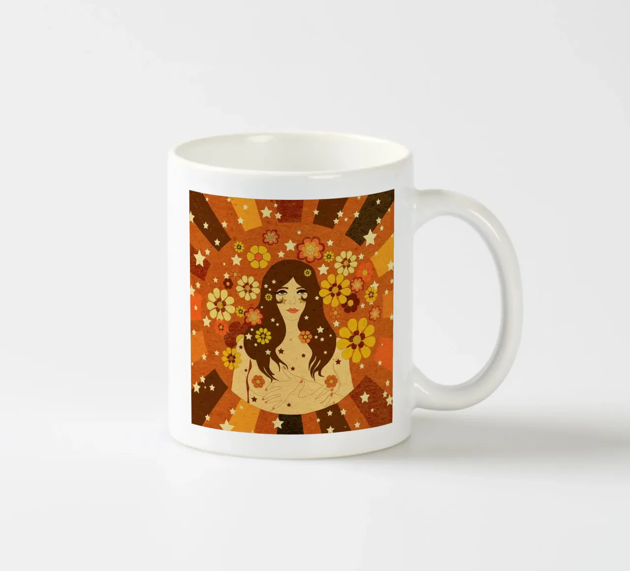 Flower Power tazza in ceramica da Kris Tate
