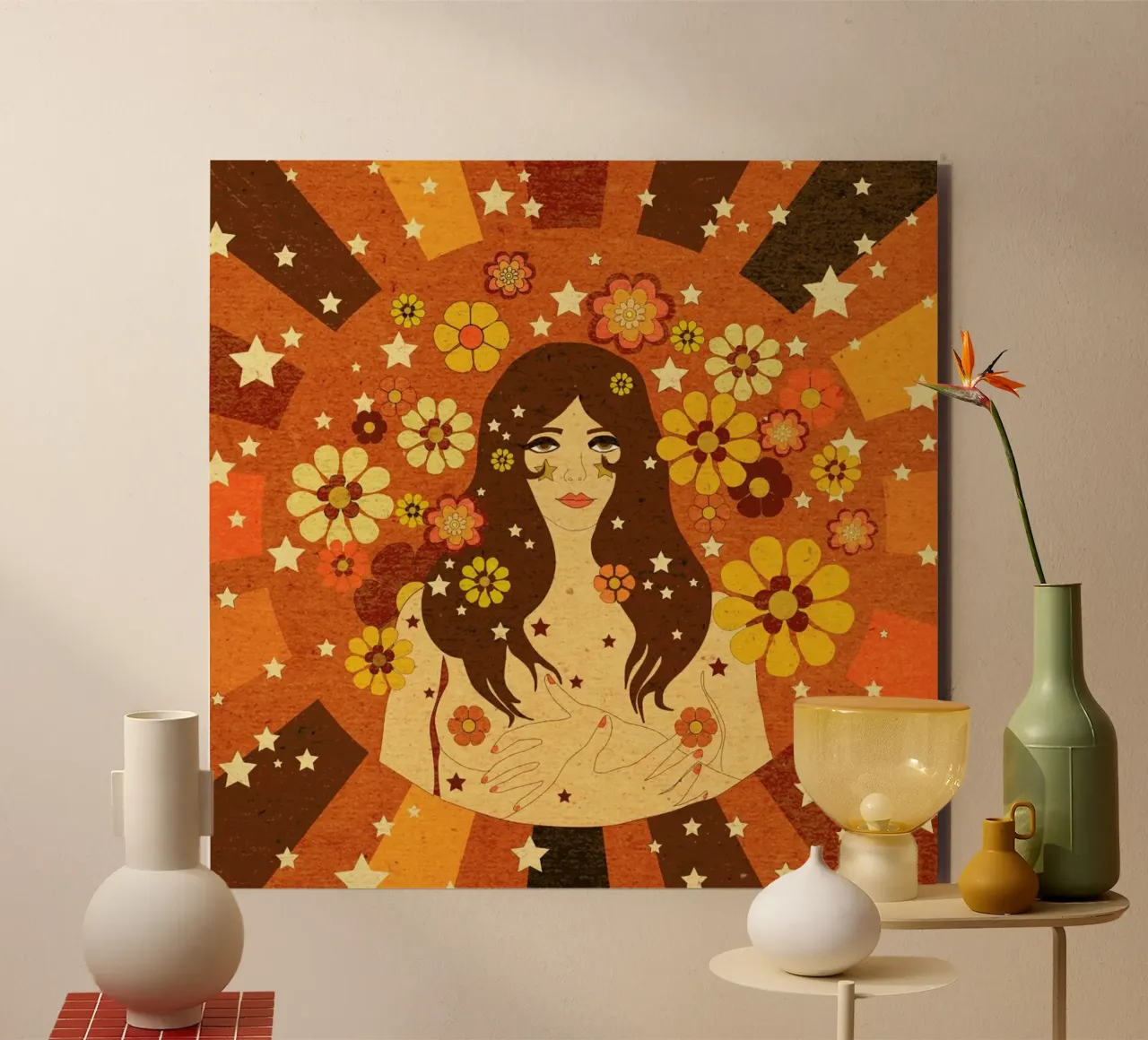 Flower Power alluminio dibond da Kris Tate