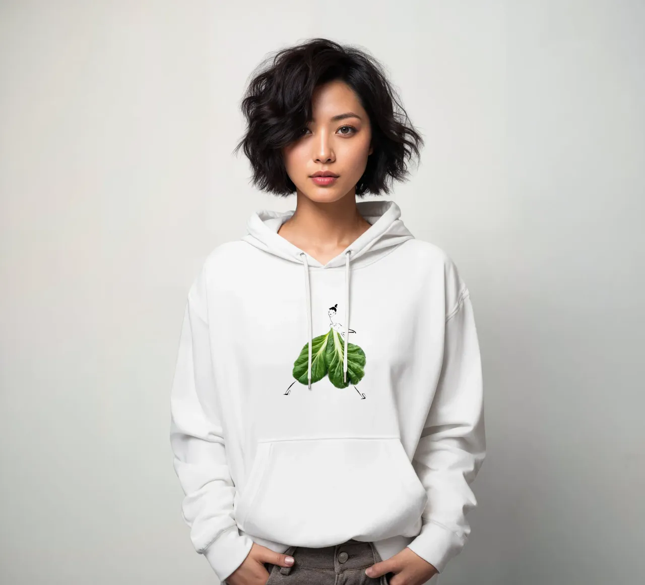 Tatsoi felpa con cappuccio da Gretchen Roehrs