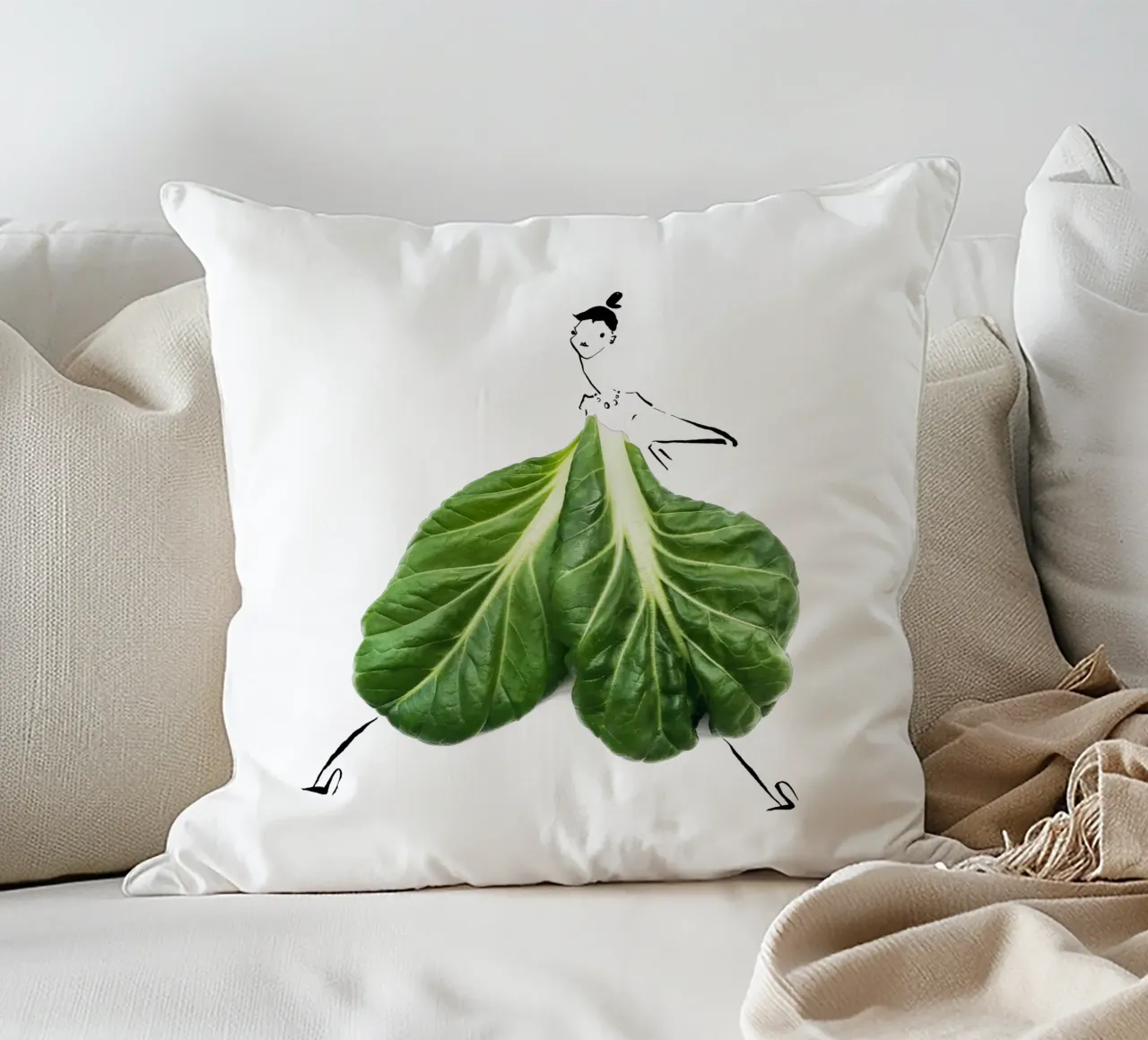 Tatsoi cuscino da Gretchen Roehrs