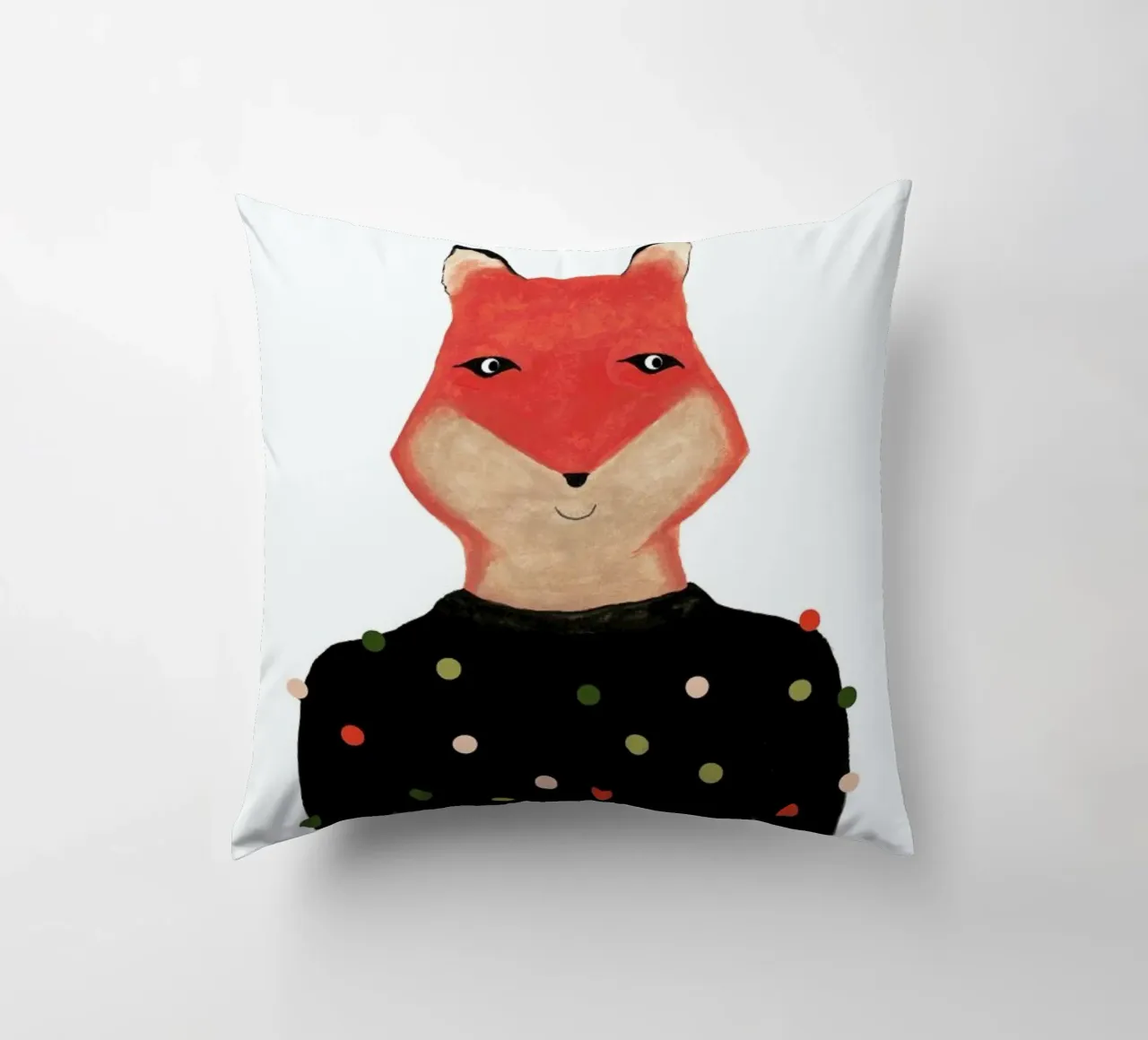 Fox with Sweater cuscino da Atelier Mave