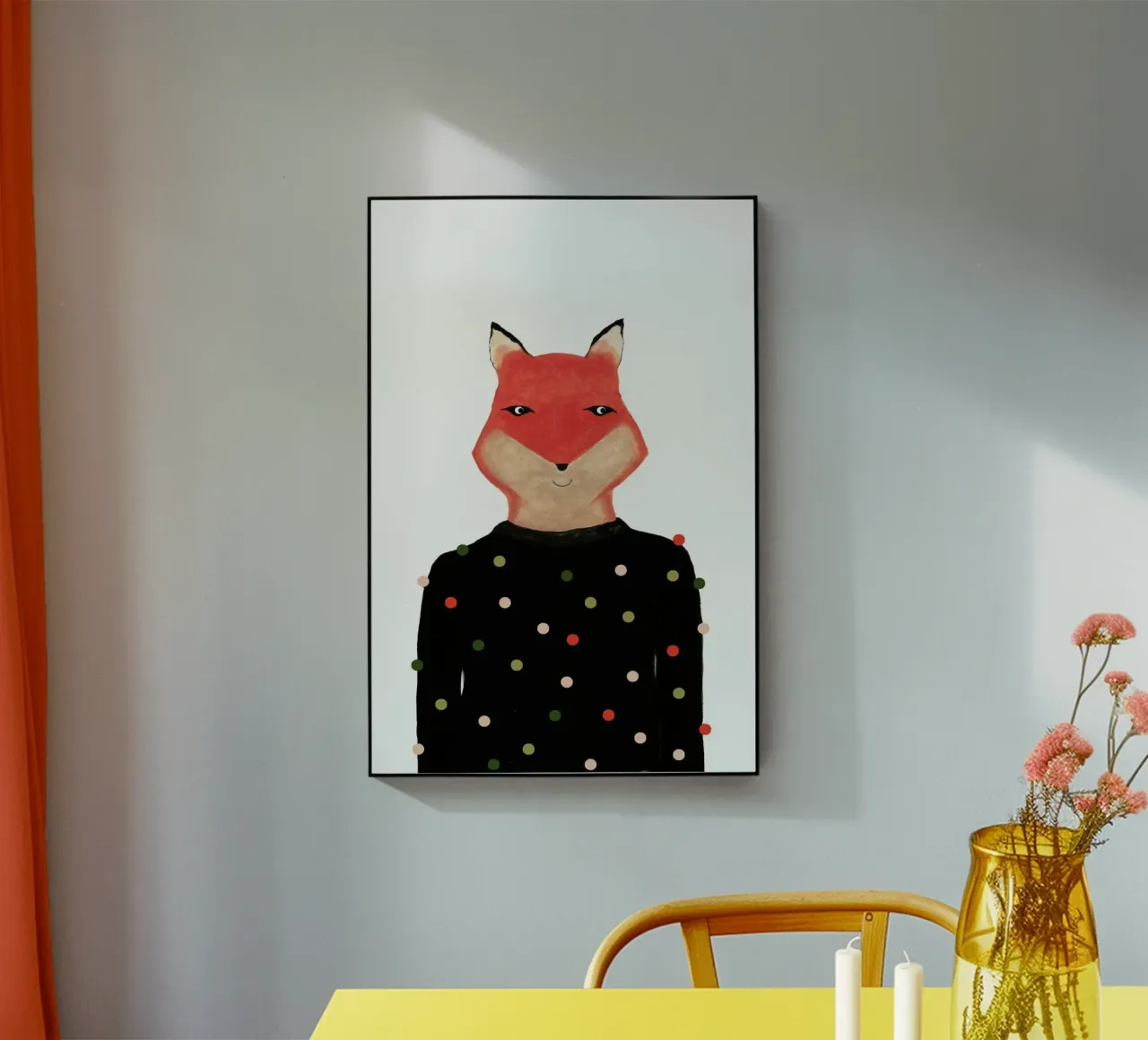 Fox with Sweater plexiglass da Atelier Mave