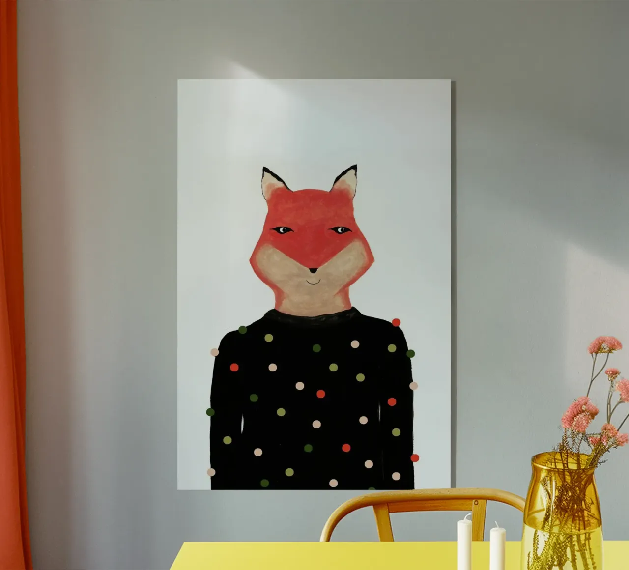 Fox with Sweater plexiglass da Atelier Mave