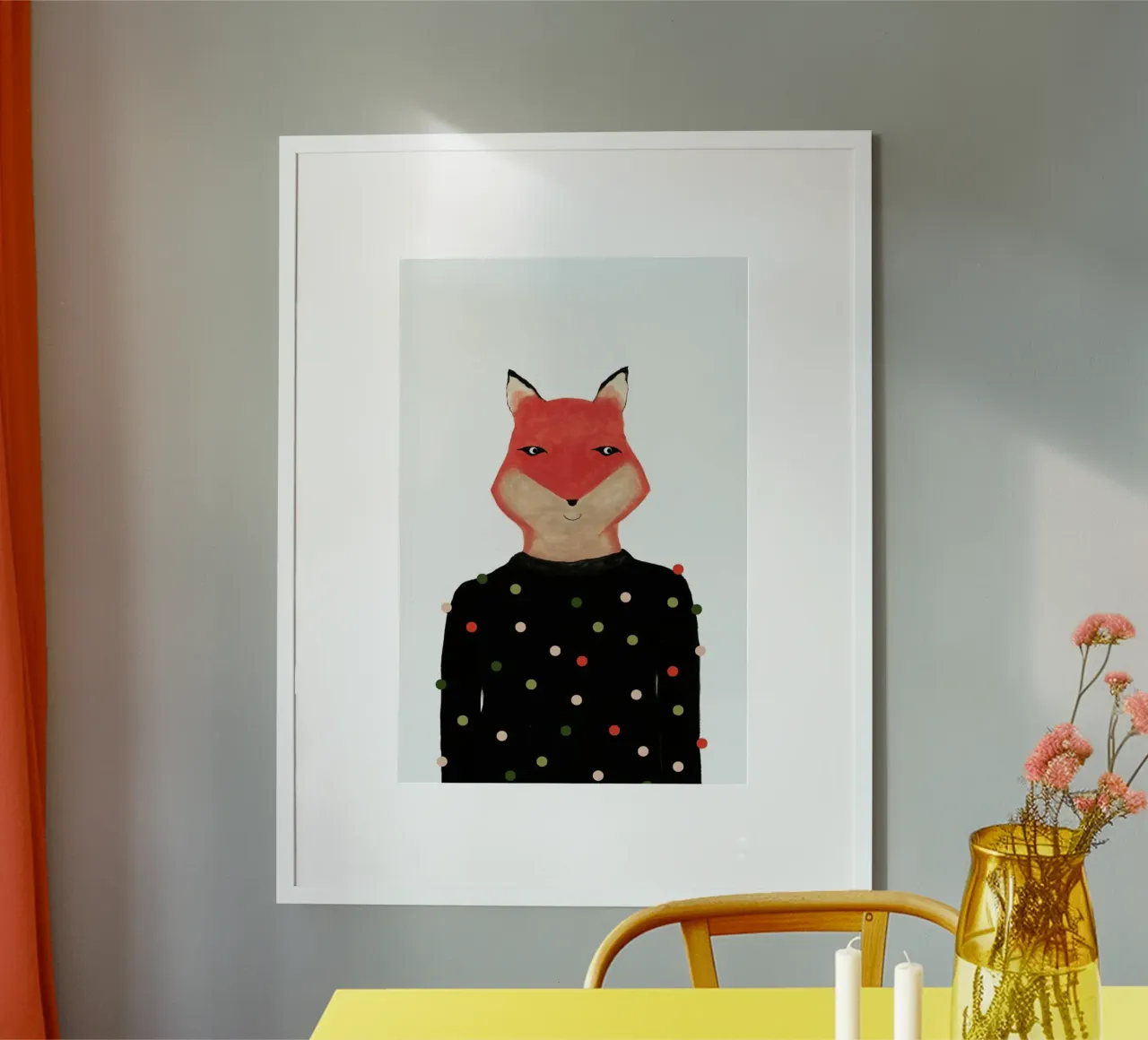 Fox with Sweater carta hahnemühle da Atelier Mave