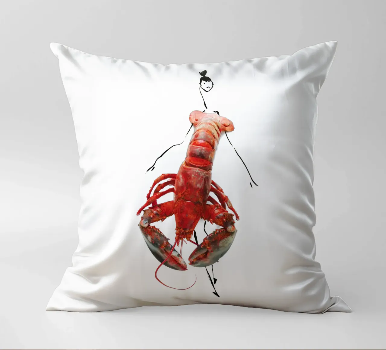 The Lobster cuscino da Gretchen Roehrs