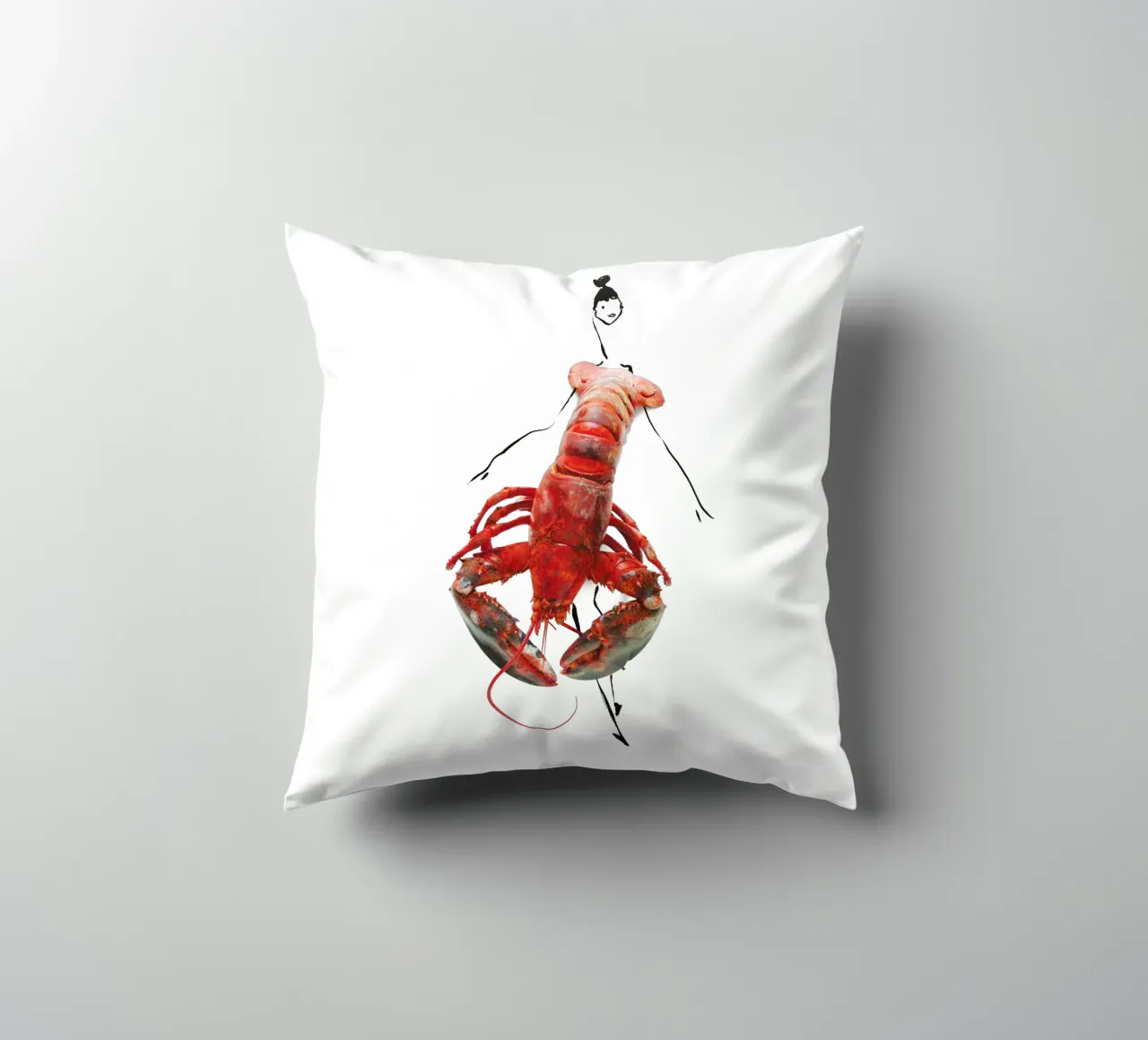 The Lobster cuscino da Gretchen Roehrs