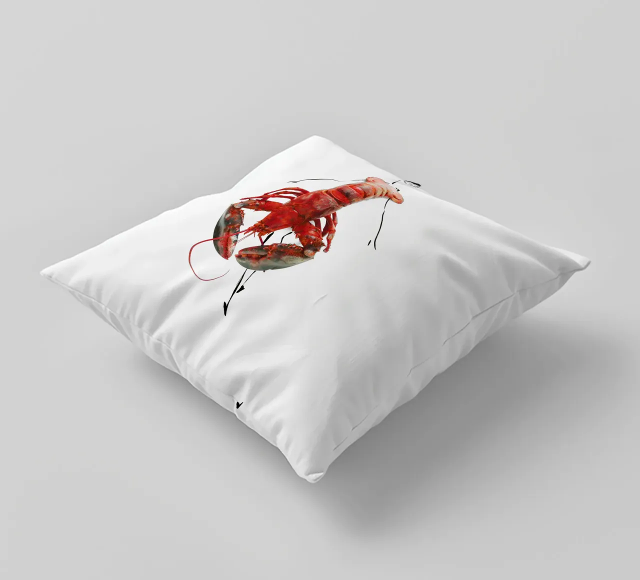 The Lobster cuscino da Gretchen Roehrs