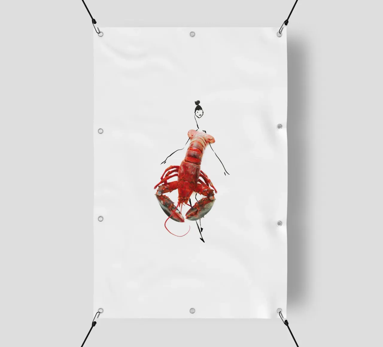 The Lobster telo in pvc da Gretchen Roehrs
