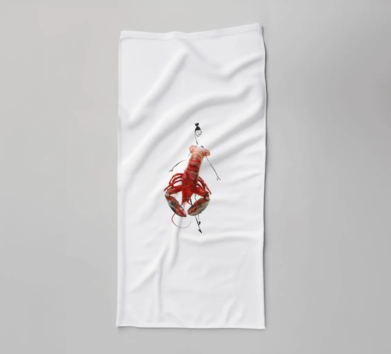 The Lobster asciugamano da bagno da Gretchen Roehrs