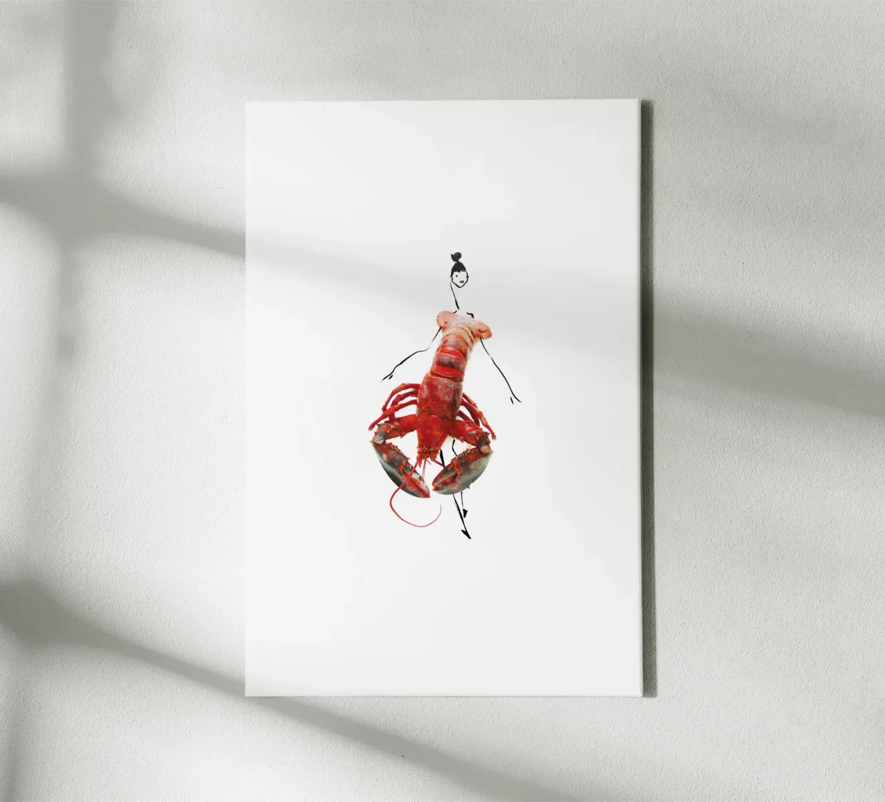 The Lobster tela con Cornice a cassetta da Gretchen Roehrs