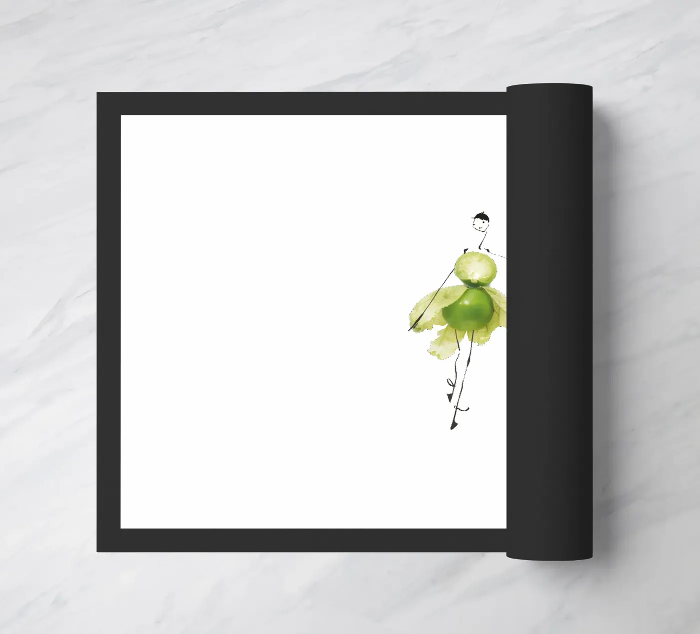 Tomatillo doormat by Gretchen Roehrs