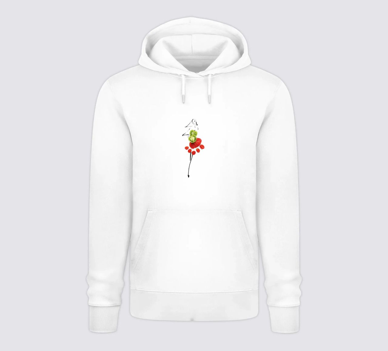 Tomatoes felpa con cappuccio da Gretchen Roehrs