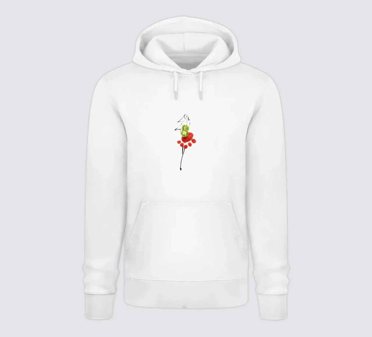 Tomatoes felpa con cappuccio da Gretchen Roehrs