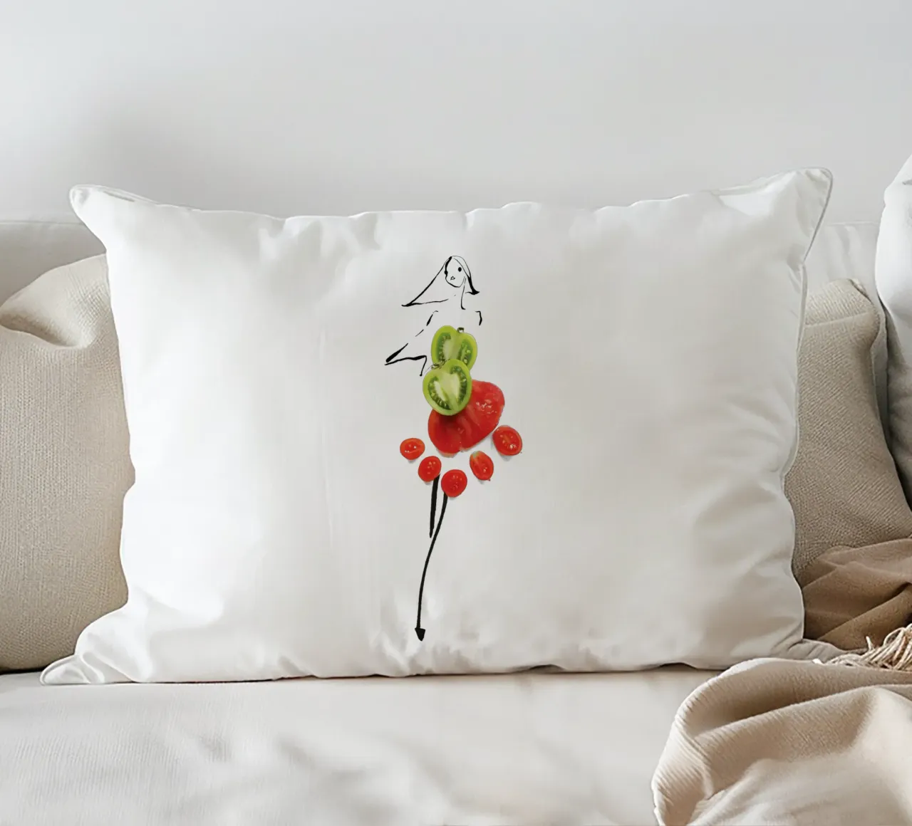 Tomatoes cuscino da Gretchen Roehrs