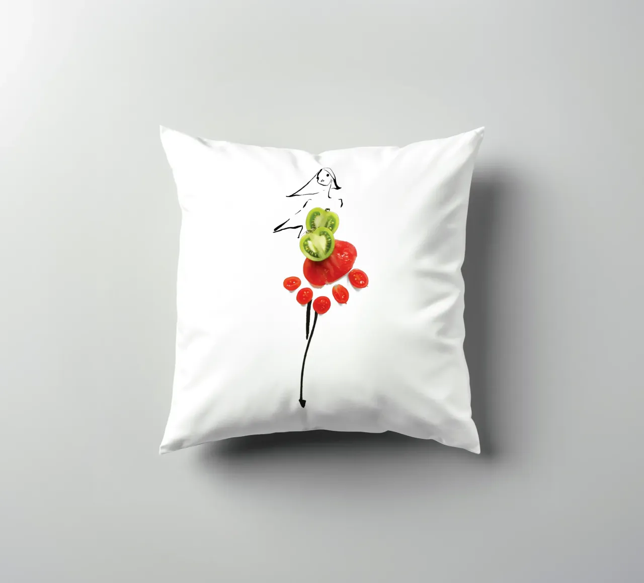 Tomatoes cuscino da Gretchen Roehrs