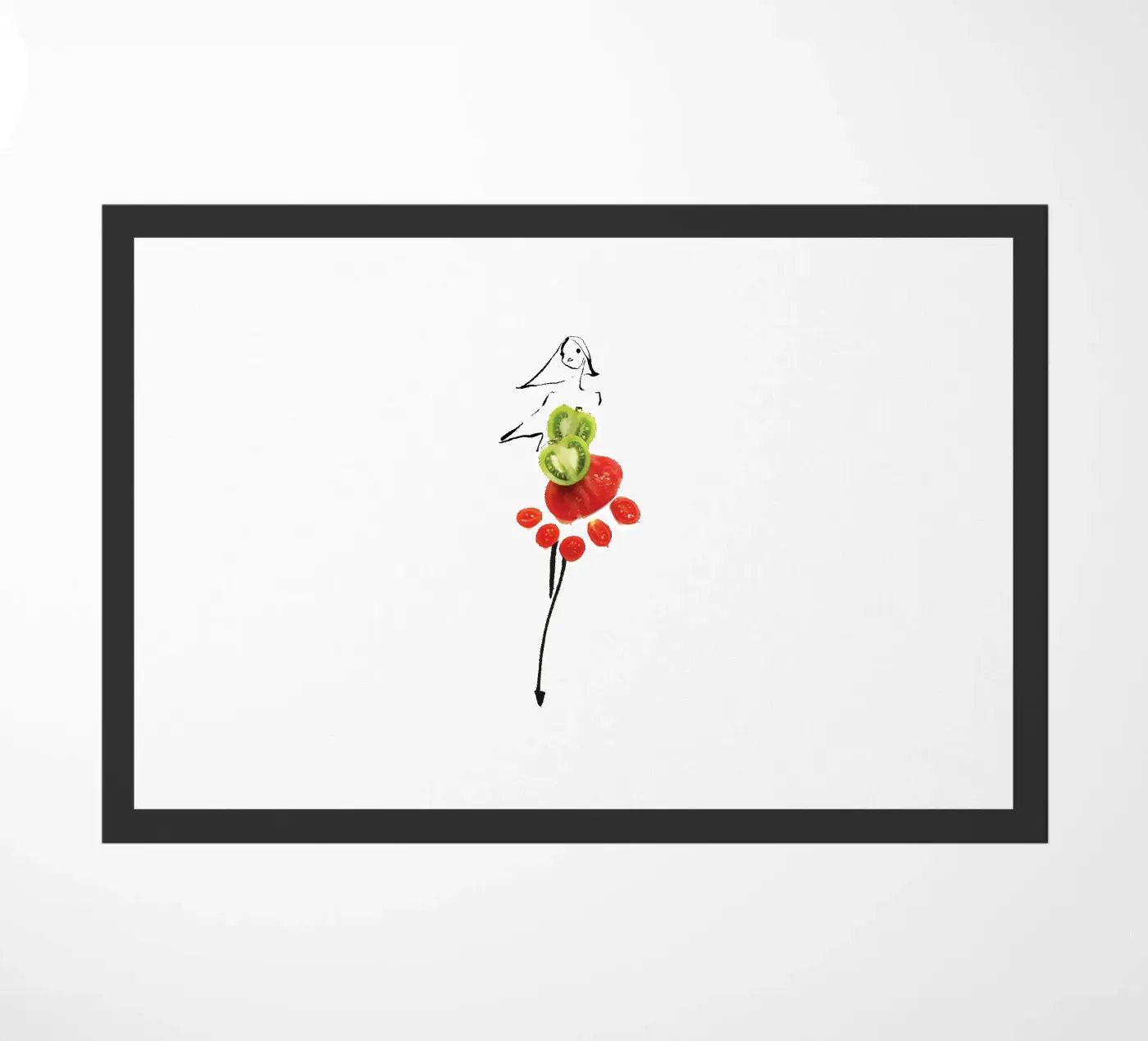 Tomatoes doormat by Gretchen Roehrs