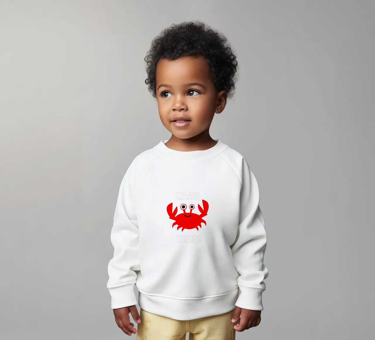 Crab this felpa neonato da baobabprintstore