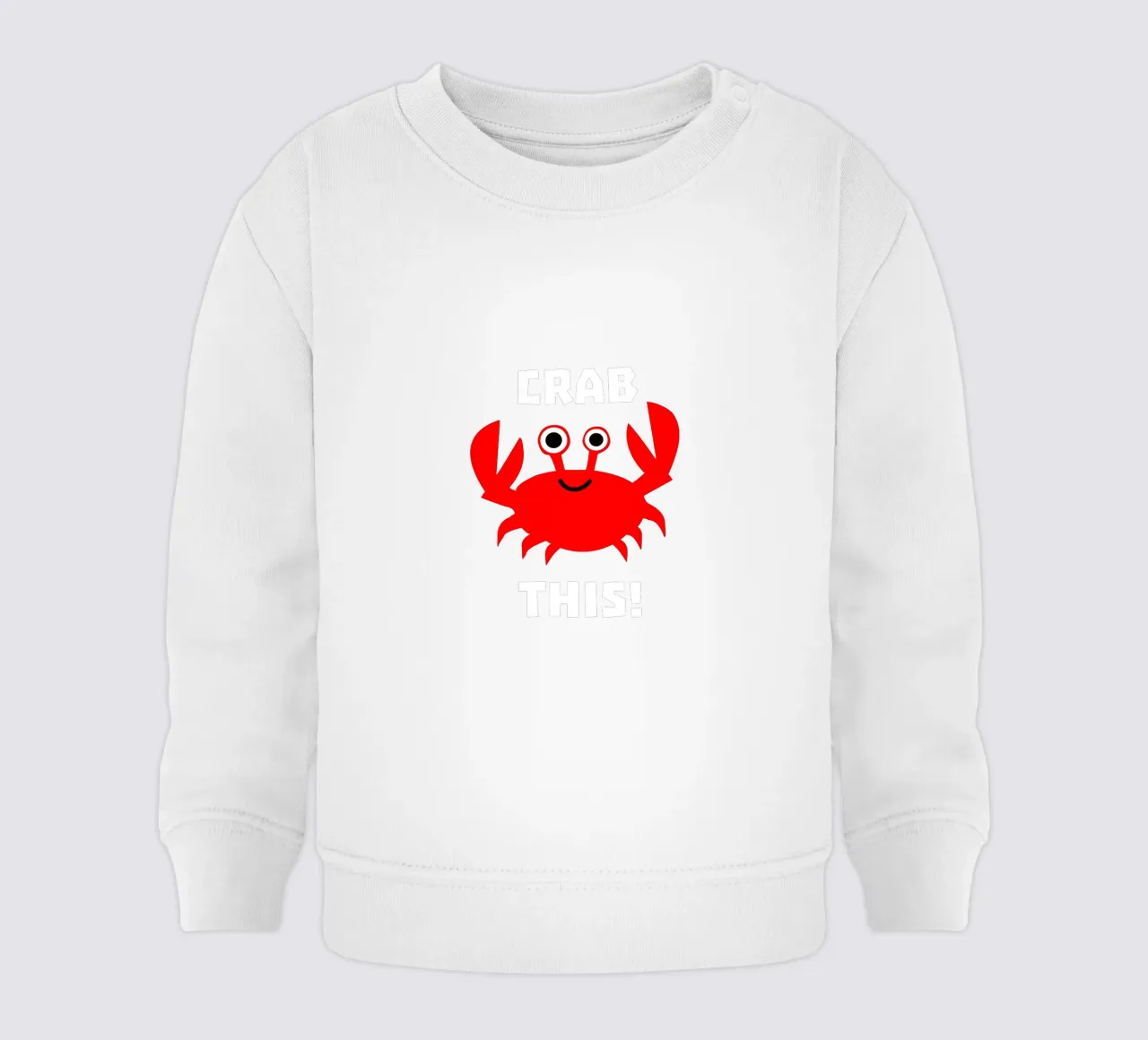 Crab this felpa neonato da baobabprintstore