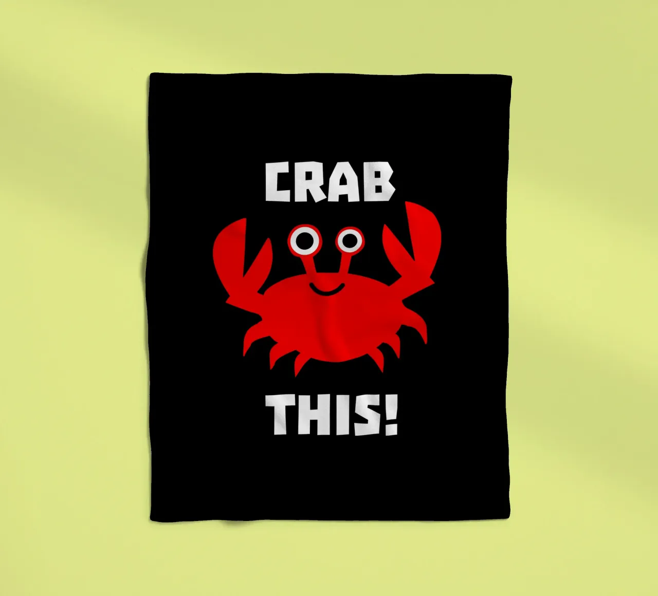 Crab this coperta in pile da baobabprintstore