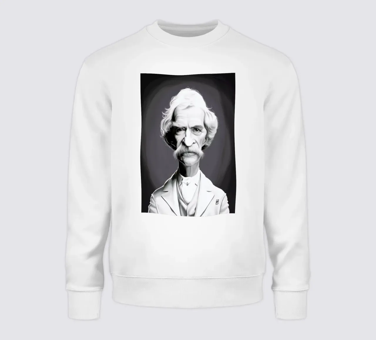 Mark Twain sweatshirt van Rob Art | Illustration