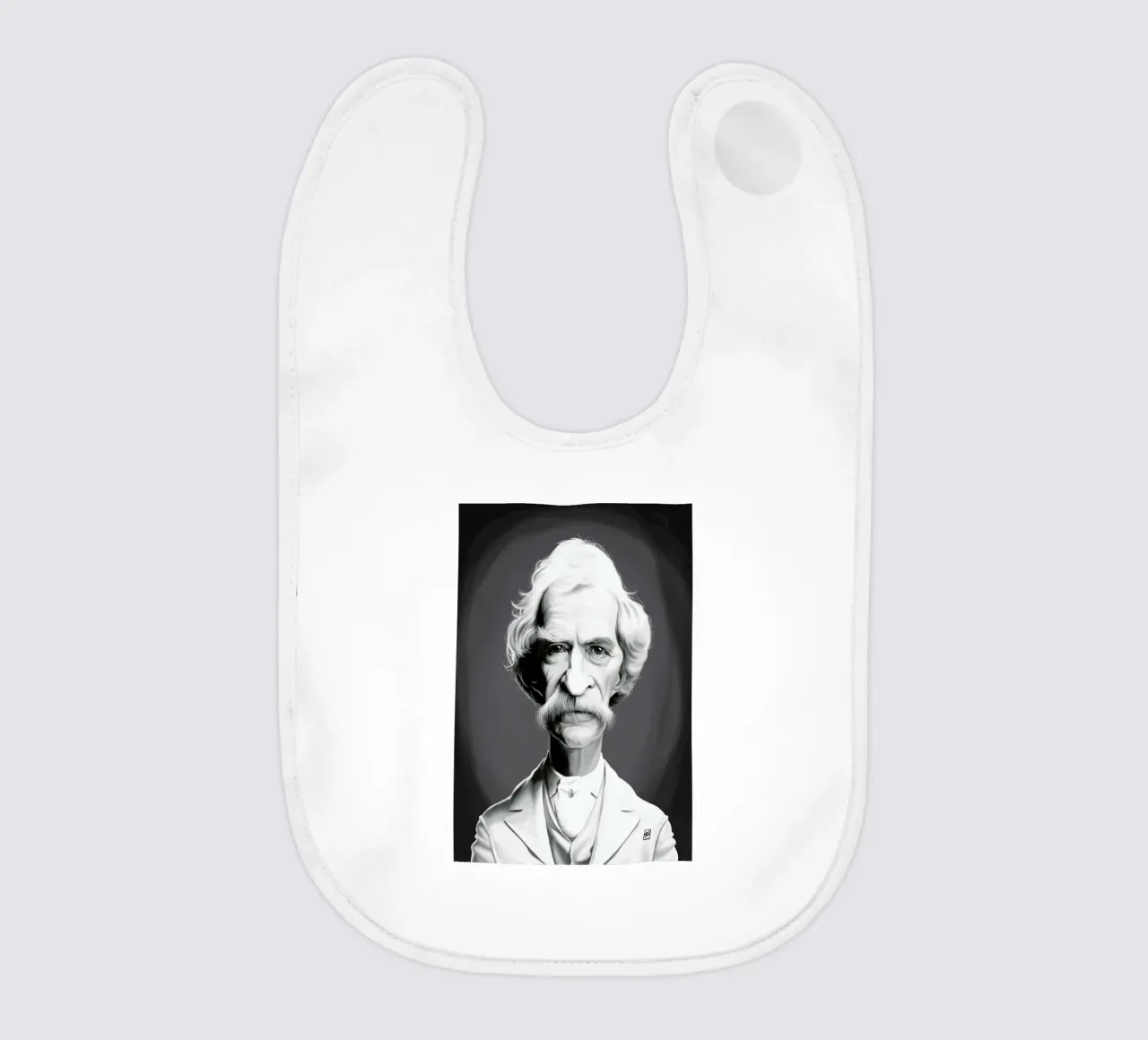 Mark Twain bavaglino da Rob Art | Illustration