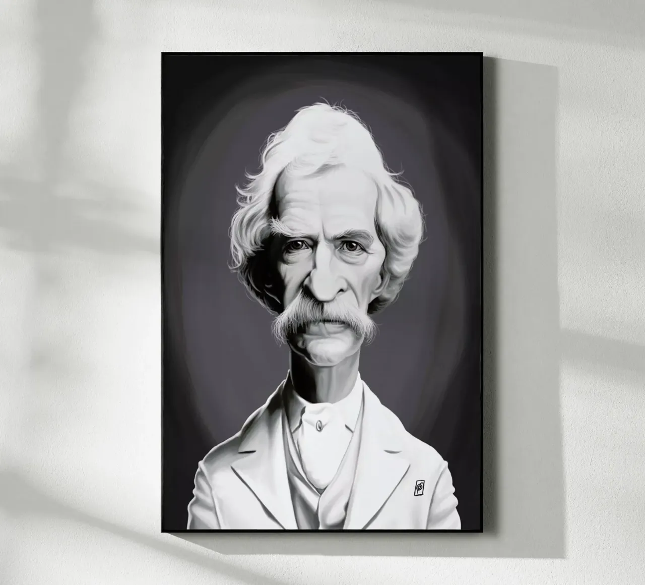 Mark Twain plexiglass da Rob Art | Illustration