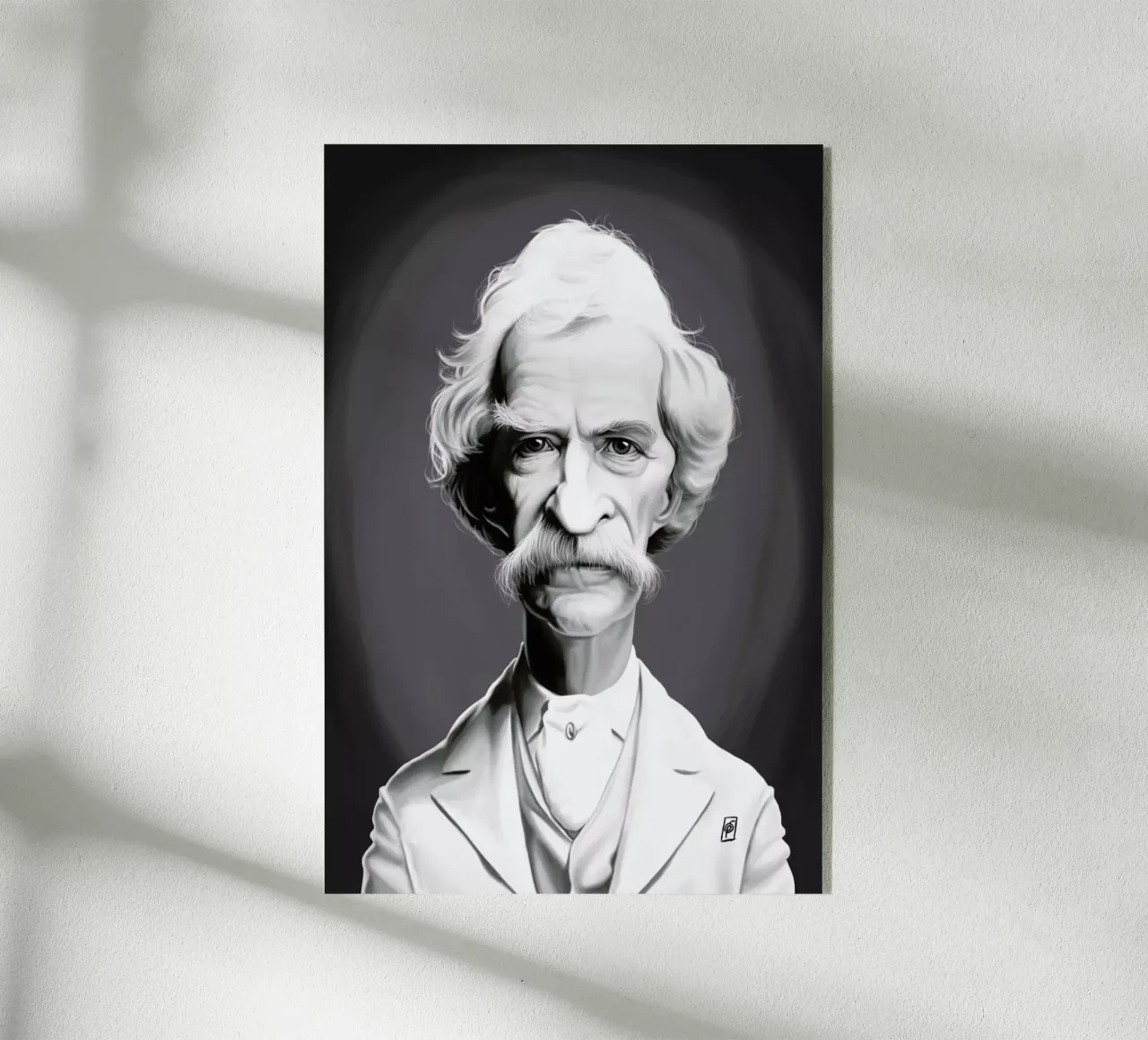 Mark Twain plexiglass da Rob Art | Illustration