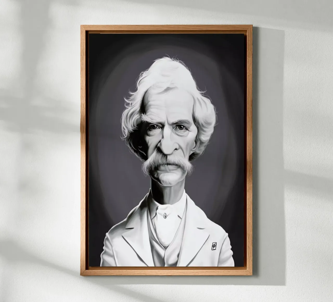 Mark Twain alluminio dibond da Rob Art | Illustration