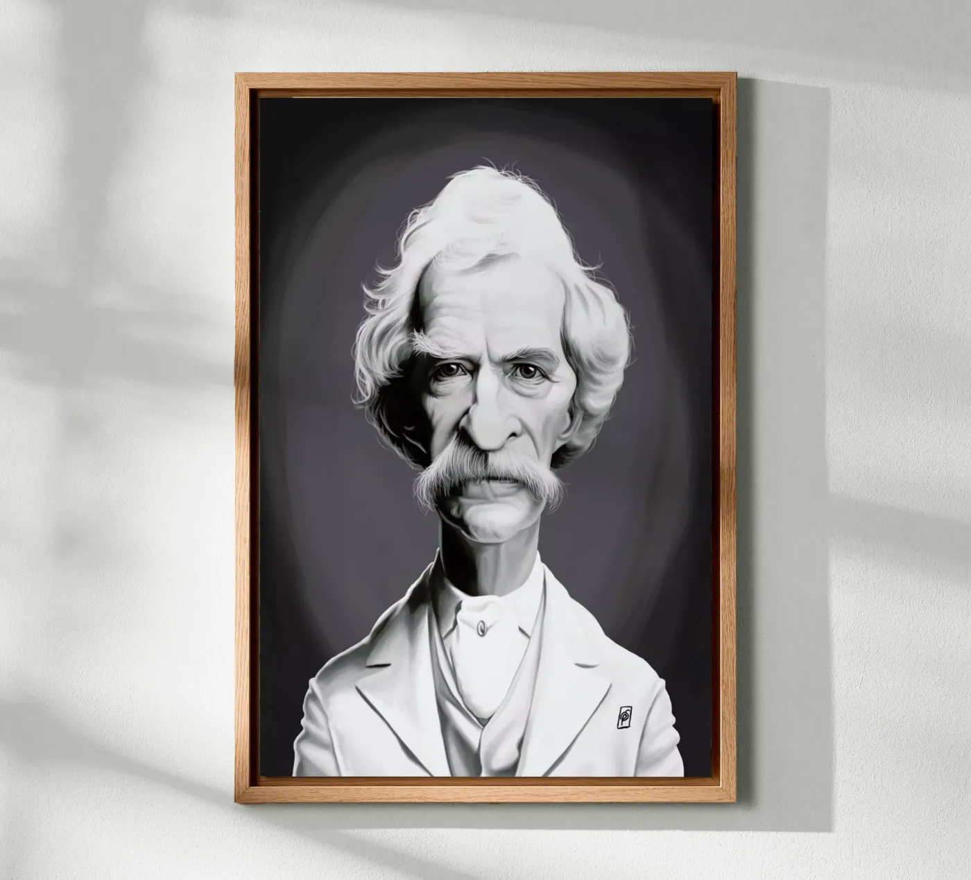 Mark Twain canvas van Rob Art | Illustration