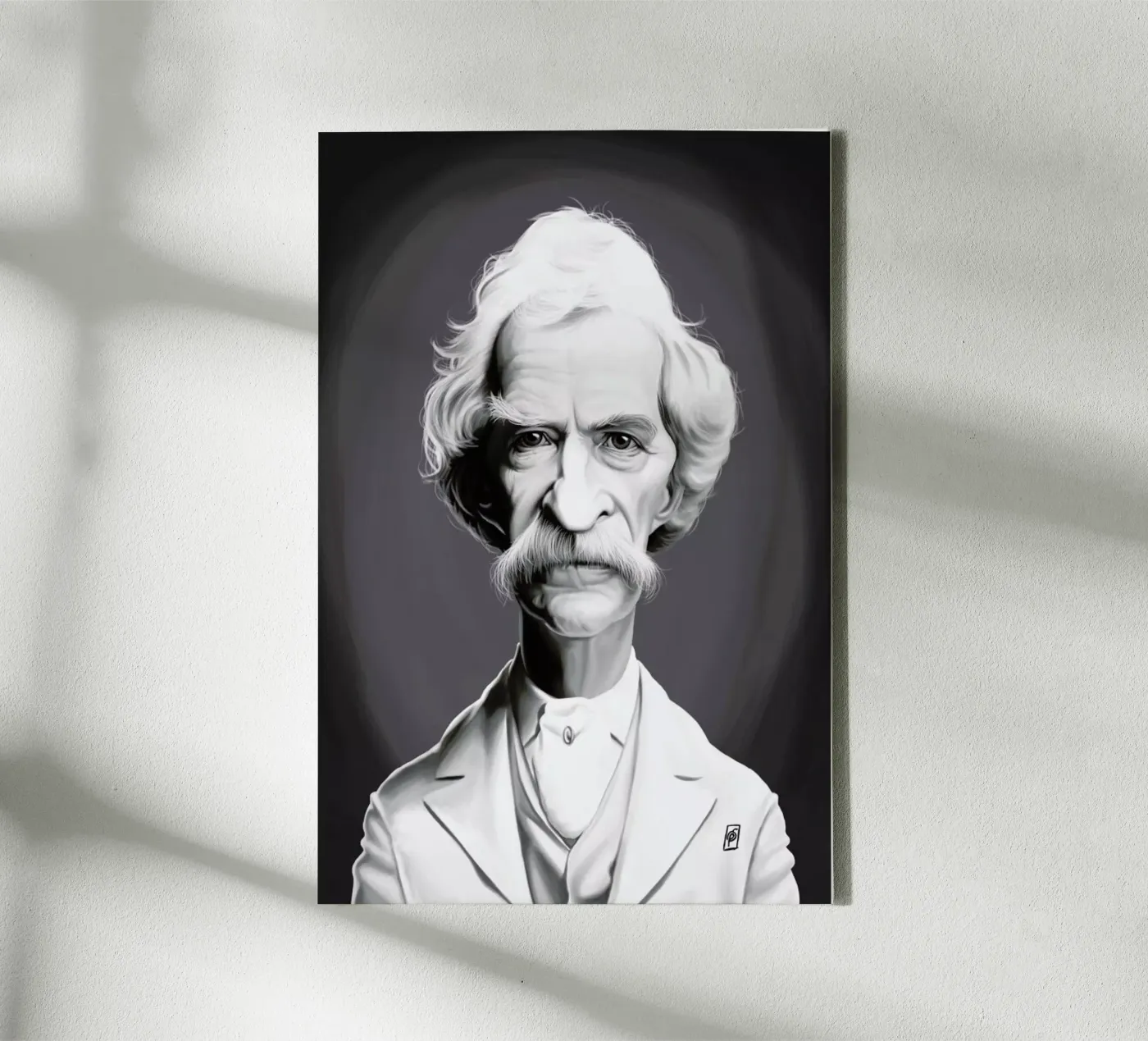 Mark Twain canvas van Rob Art | Illustration