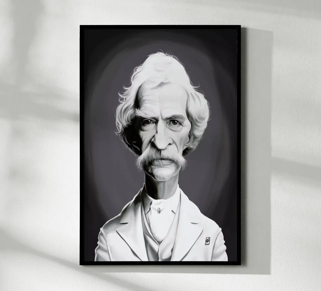 Mark Twain carta hahnemühle da Rob Art | Illustration