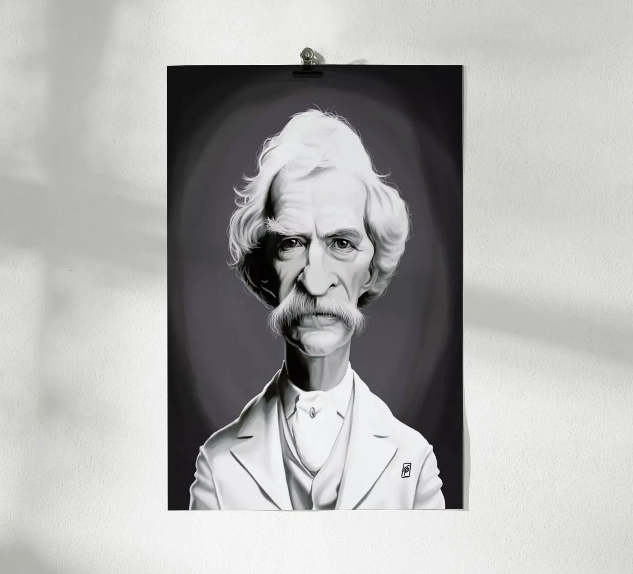 Mark Twain carta hahnemühle da Rob Art | Illustration