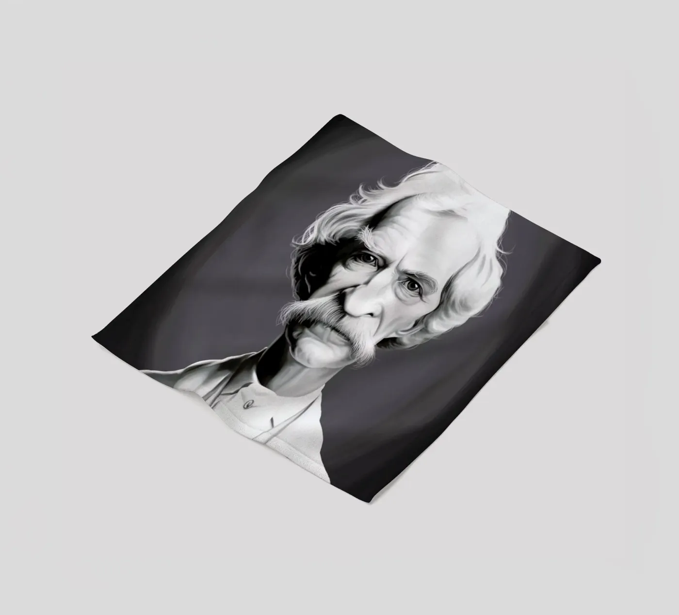 Mark Twain Fleecedecke von Rob Art | Illustration