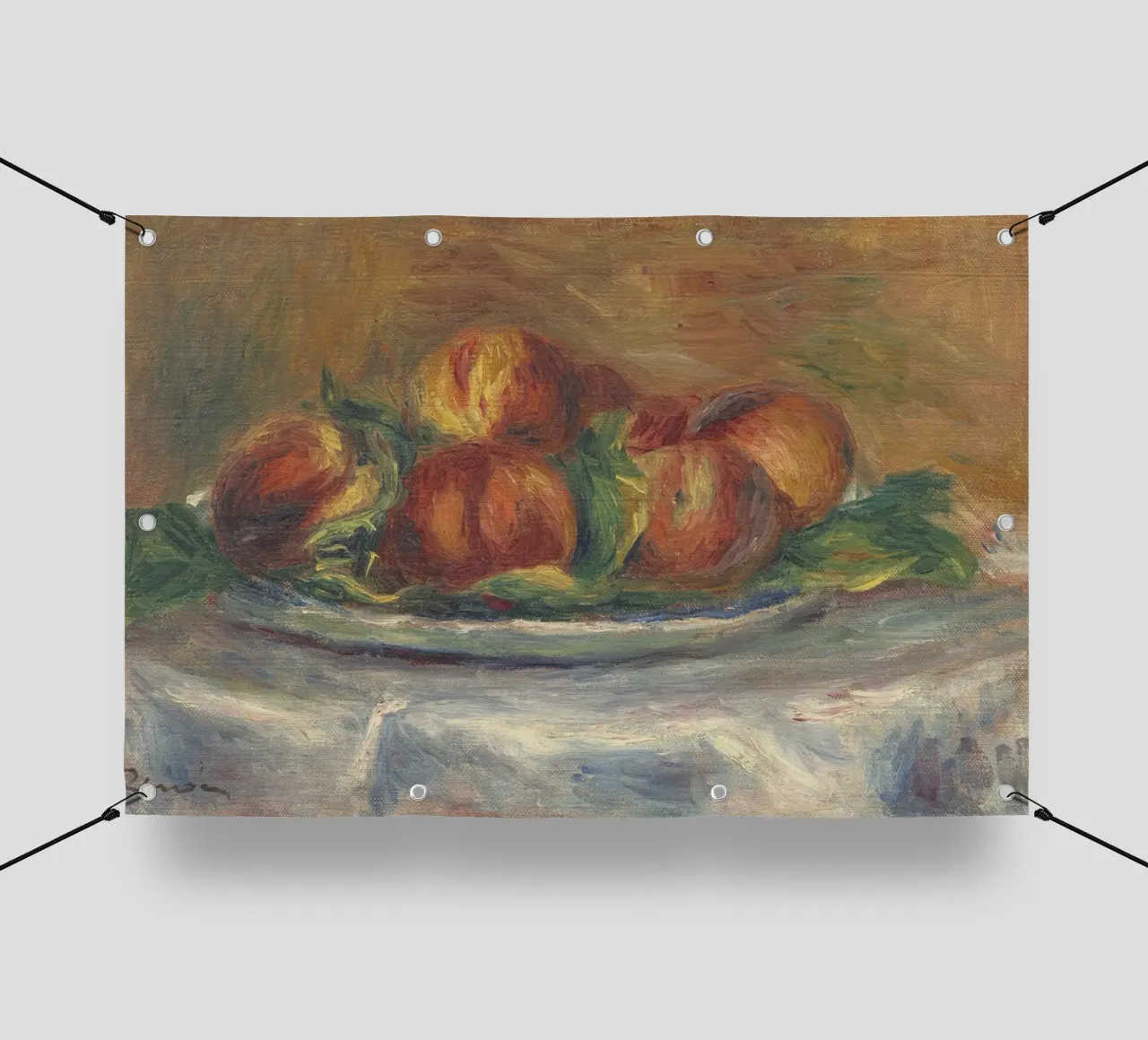 Pierre-Auguste Renoir - Pesche nel piatto telo in pvc da Timeless Artworks