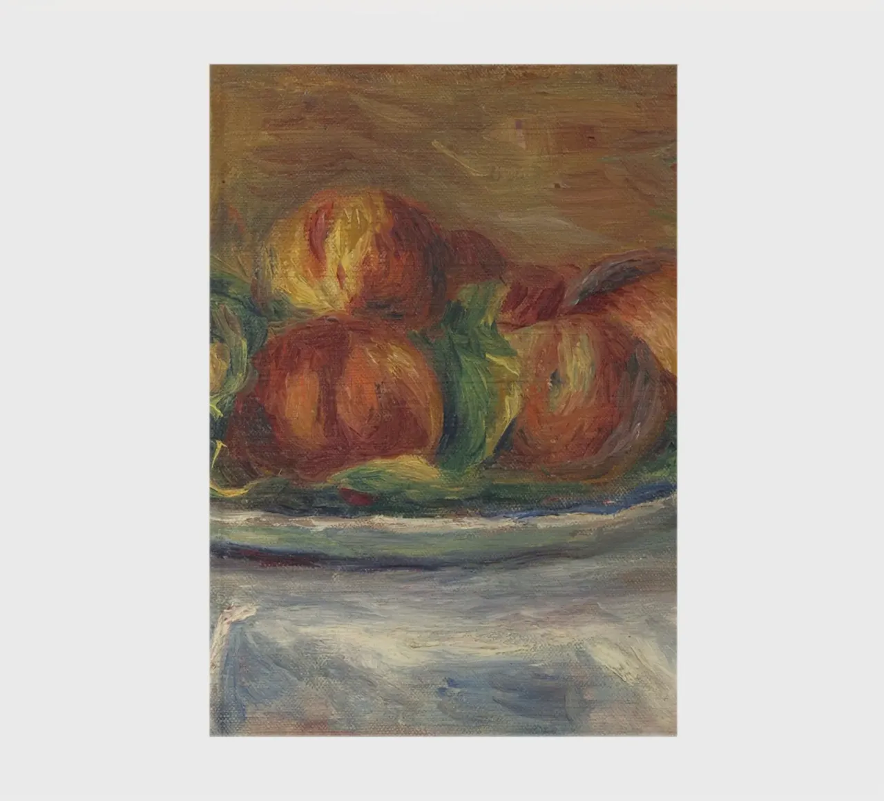 Pierre-Auguste Renoir - Peaches on a Plate notebook by Timeless Artworks