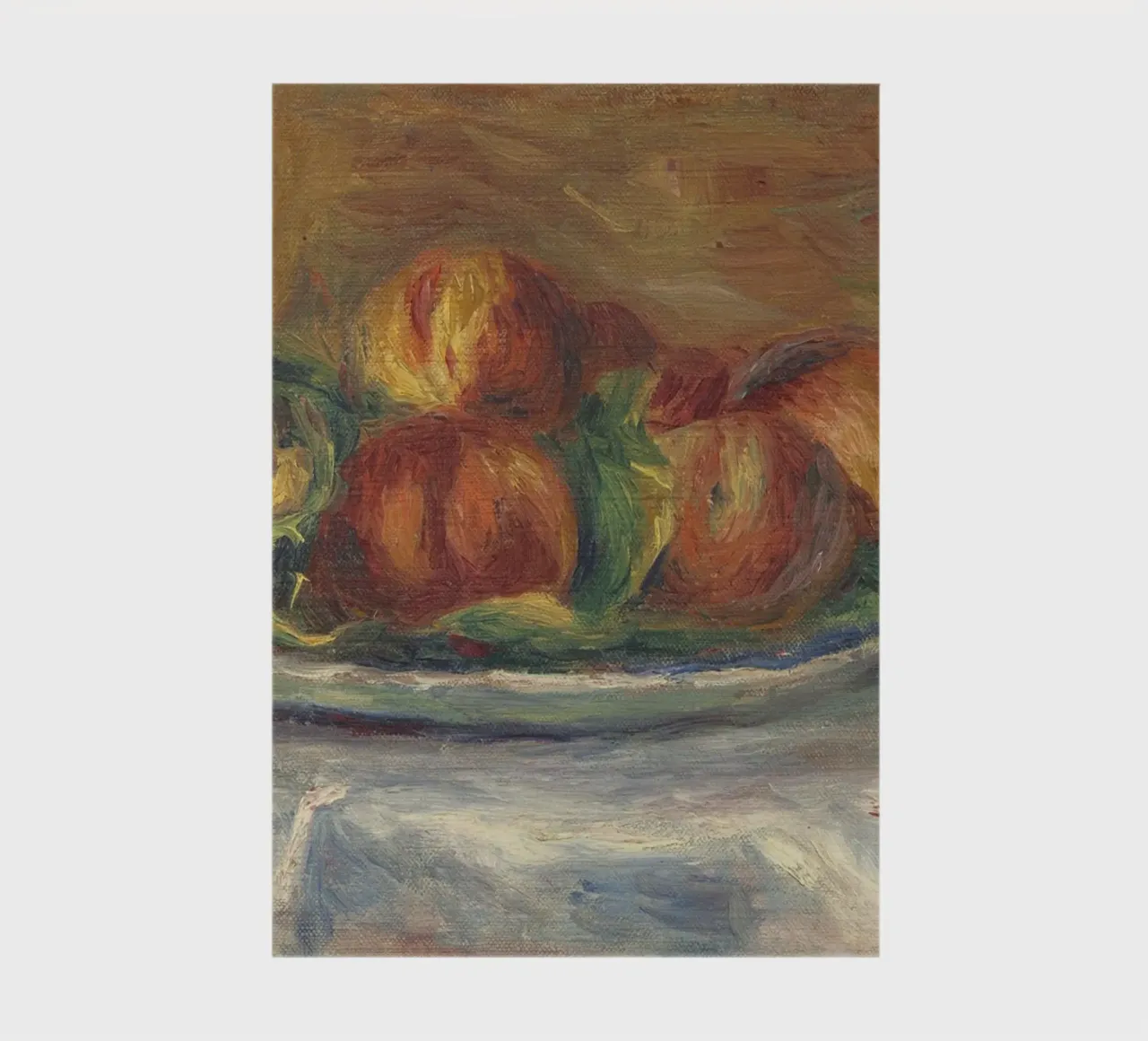 Pierre-Auguste Renoir - Peaches on a Plate notebook by Timeless Artworks