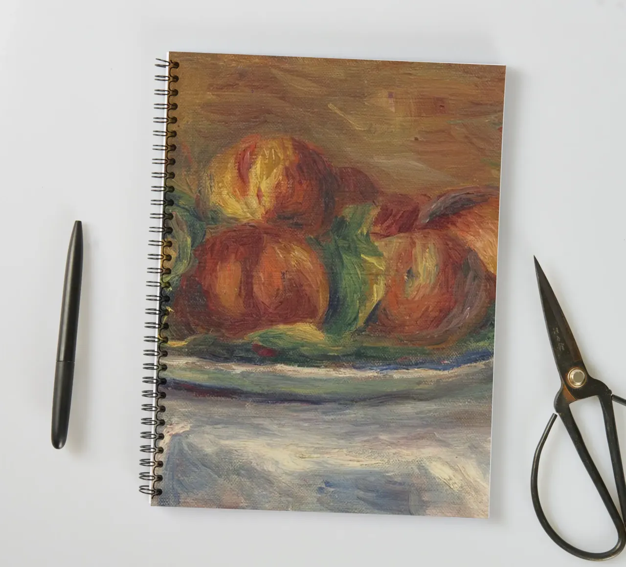 Pierre-Auguste Renoir - Pfirsiche auf einem Teller Ringbuch von Timeless Artworks