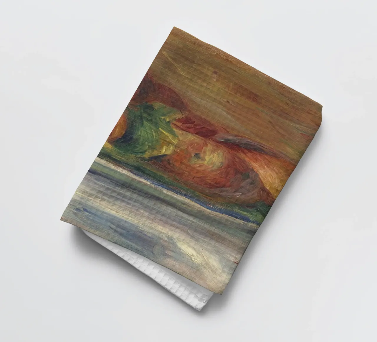 Pierre-Auguste Renoir - Pesche nel piatto canovaccio da cucina da Timeless Artworks