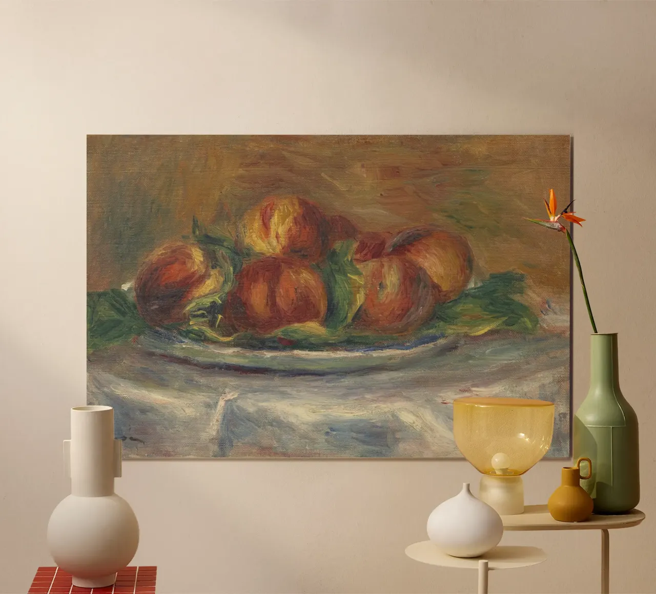 Pierre-Auguste Renoir - Pesche nel piatto carta hahnemühle da Timeless Artworks