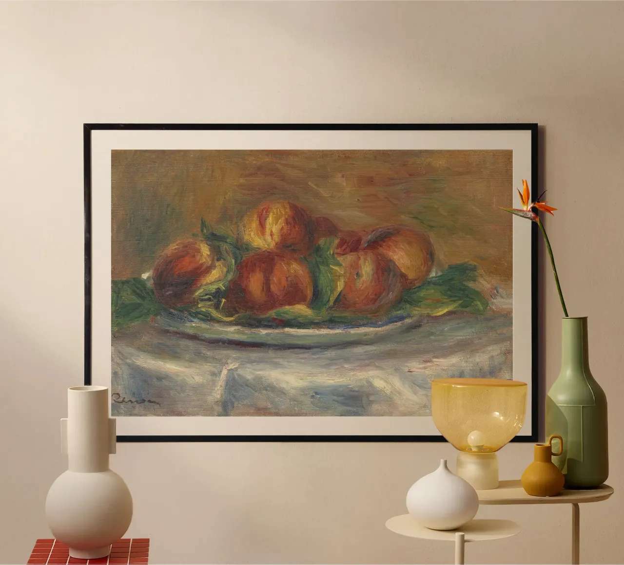 Pierre-Auguste Renoir - Pesche nel piatto carta hahnemühle da Timeless Artworks